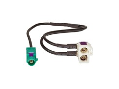 Antenneadapter Fakra (Han) > Dobbeltfakra (Hun)