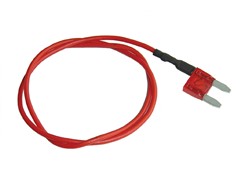 Mini-Fladsikring 10A med strømudtag