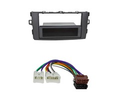 1DIN Radiokit TOYOTA (Auris), sort