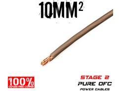 10mm² OFC Strømkabel, Grå, Lbm
