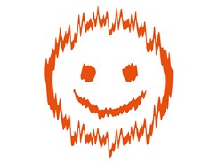 GAS Sticker "Shaky", Orange, Medium