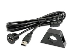 Alpine USB-forlænger m. holder/beslag, 2m